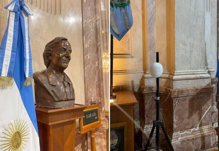 Polémica en el Congreso: Retiran busto de Néstor Kirchner
