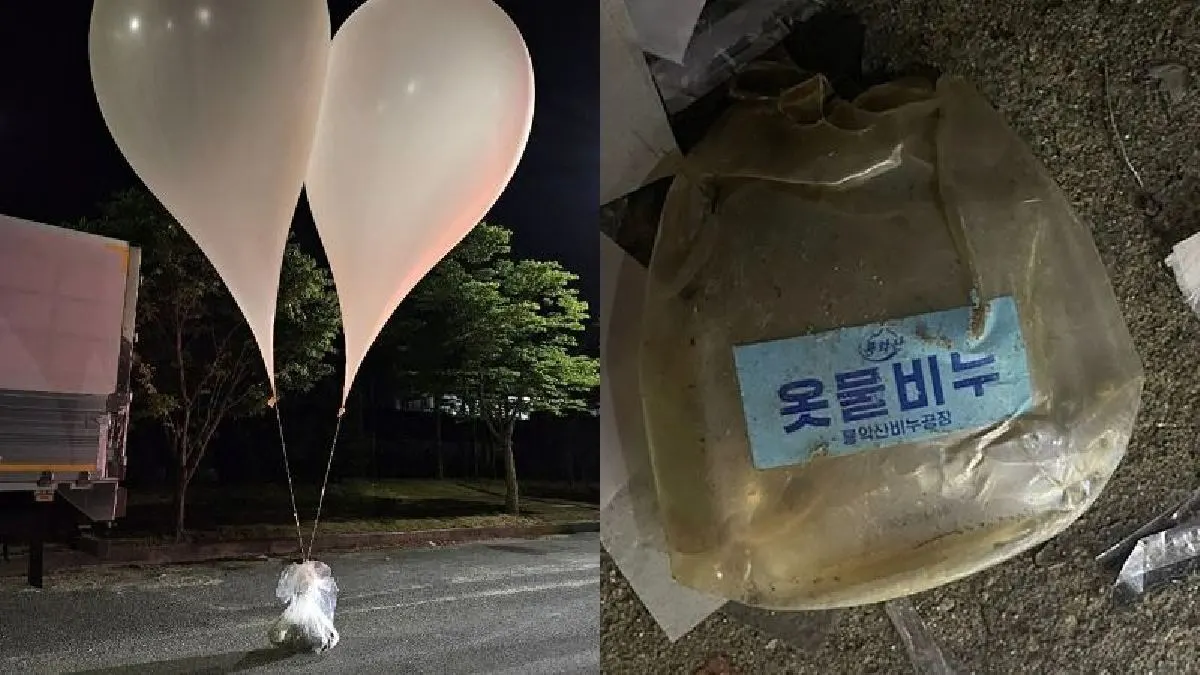 Corea del Norte mandó globos con basura a Corea del Sur